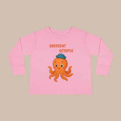 Toddler Long Sleeve Tee - Obedient Octopus