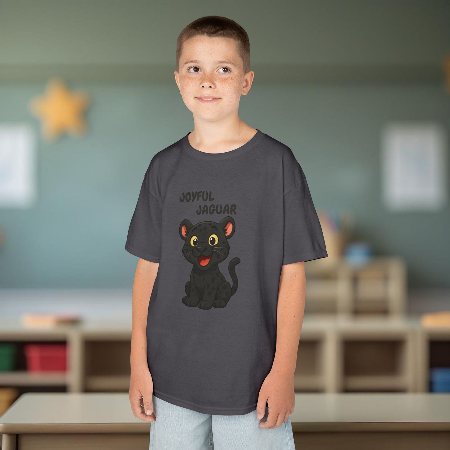 Comfy Kids Tee - Joyful Jaguar