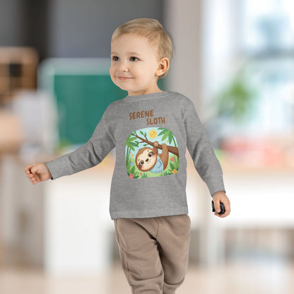 Toddler Long Sleeve Tee - Serene Sloth