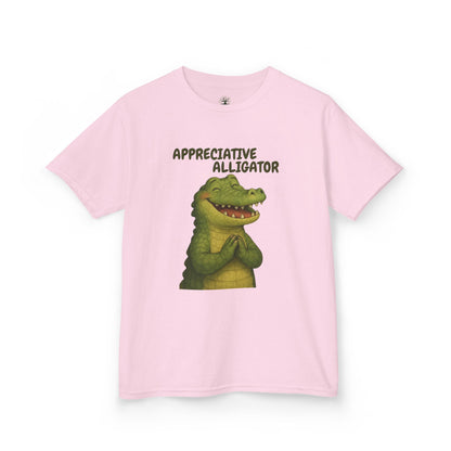 Comfy Kids Tee - Appreciative Alligator