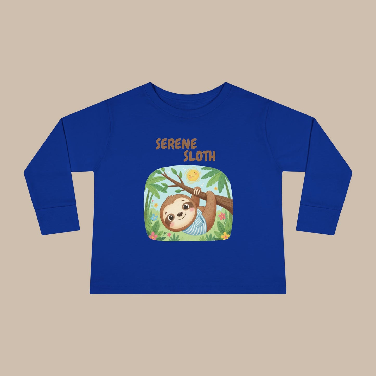 Toddler Long Sleeve Tee - Serene Sloth