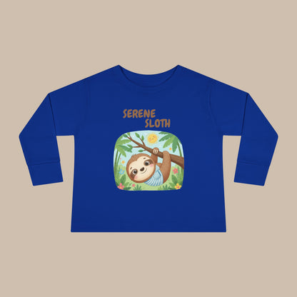 Toddler Long Sleeve Tee - Serene Sloth