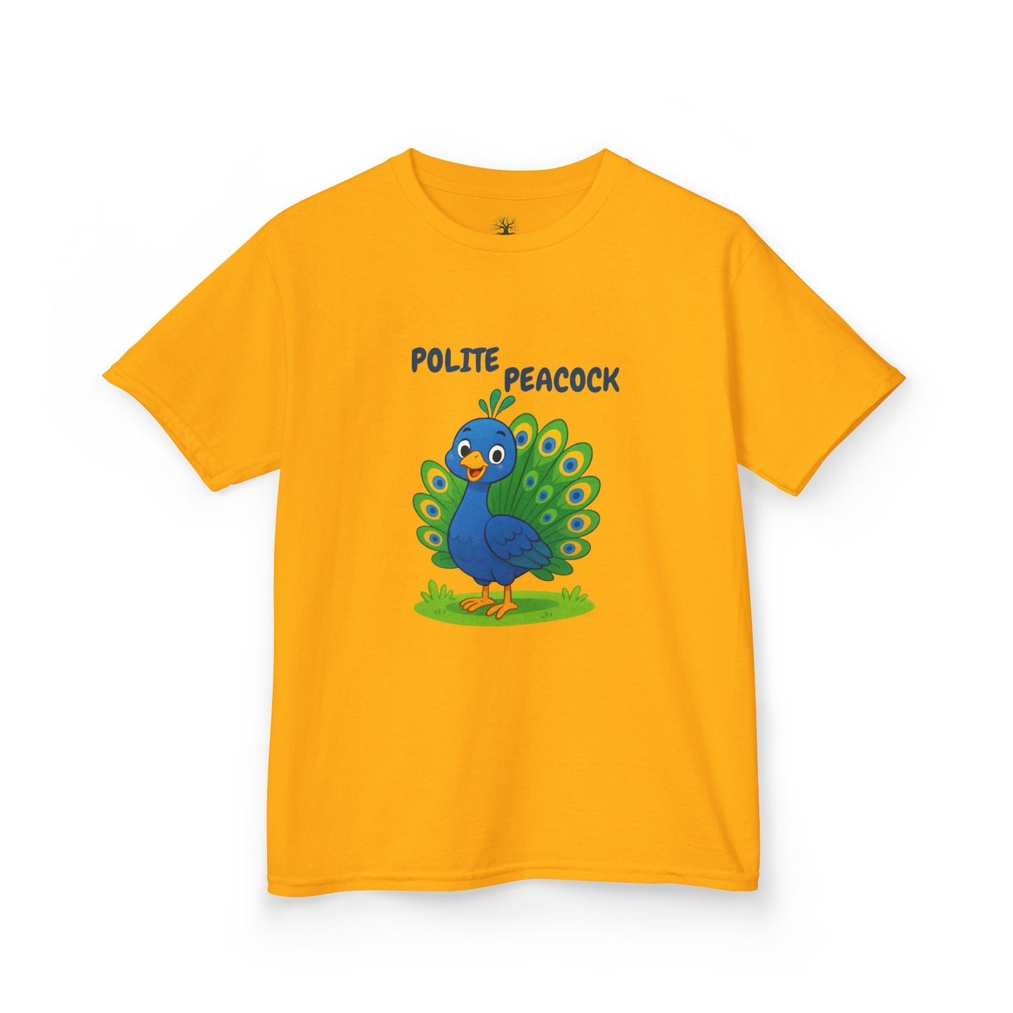 Comfy Kids Tee - Polite Peacock