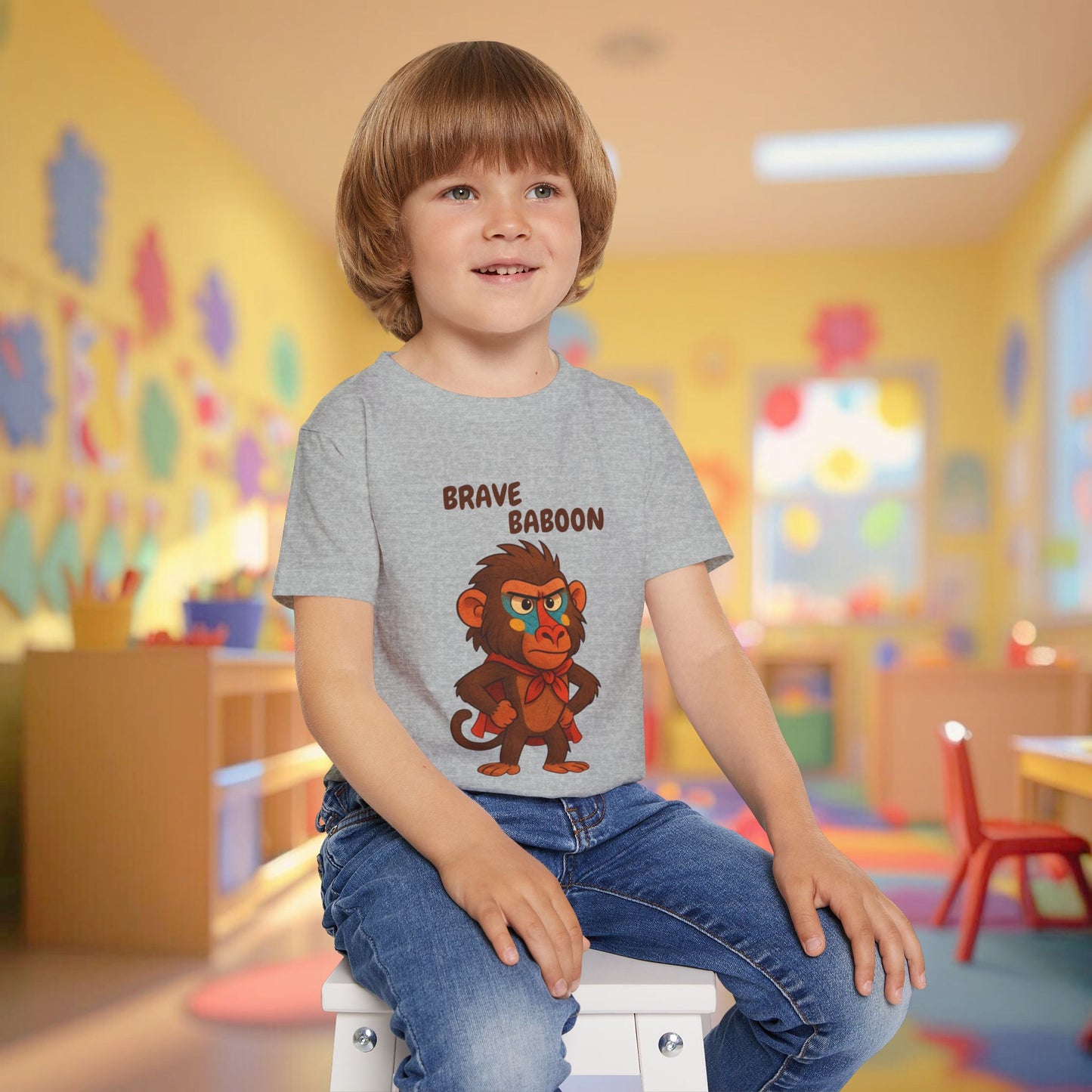 Toddler Tee - Brave Baboon