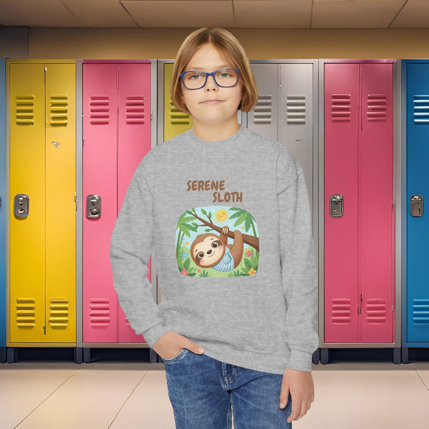 Comfy Kids Sweatshirt - Serene Sloth