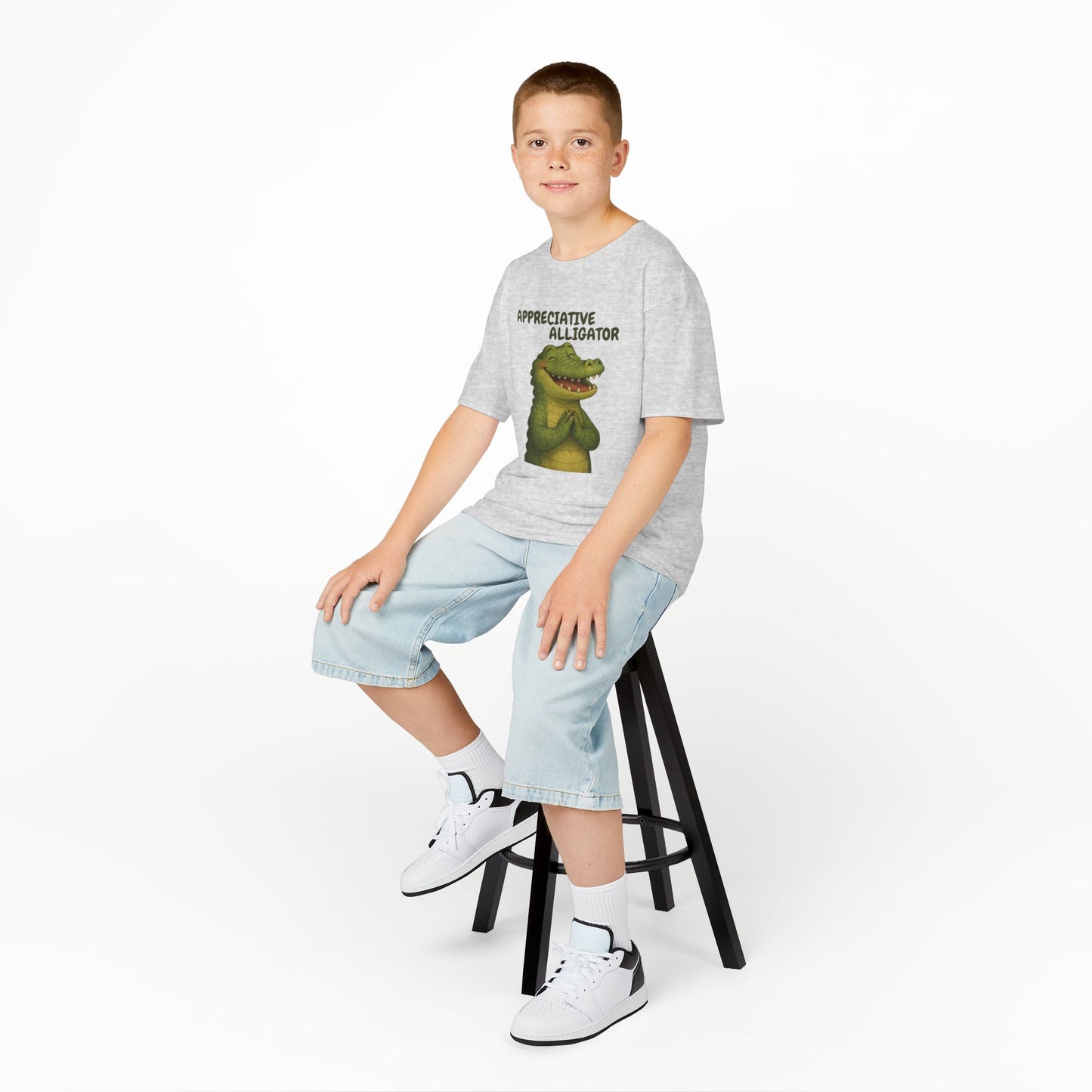Comfy Kids Tee - Appreciative Alligator
