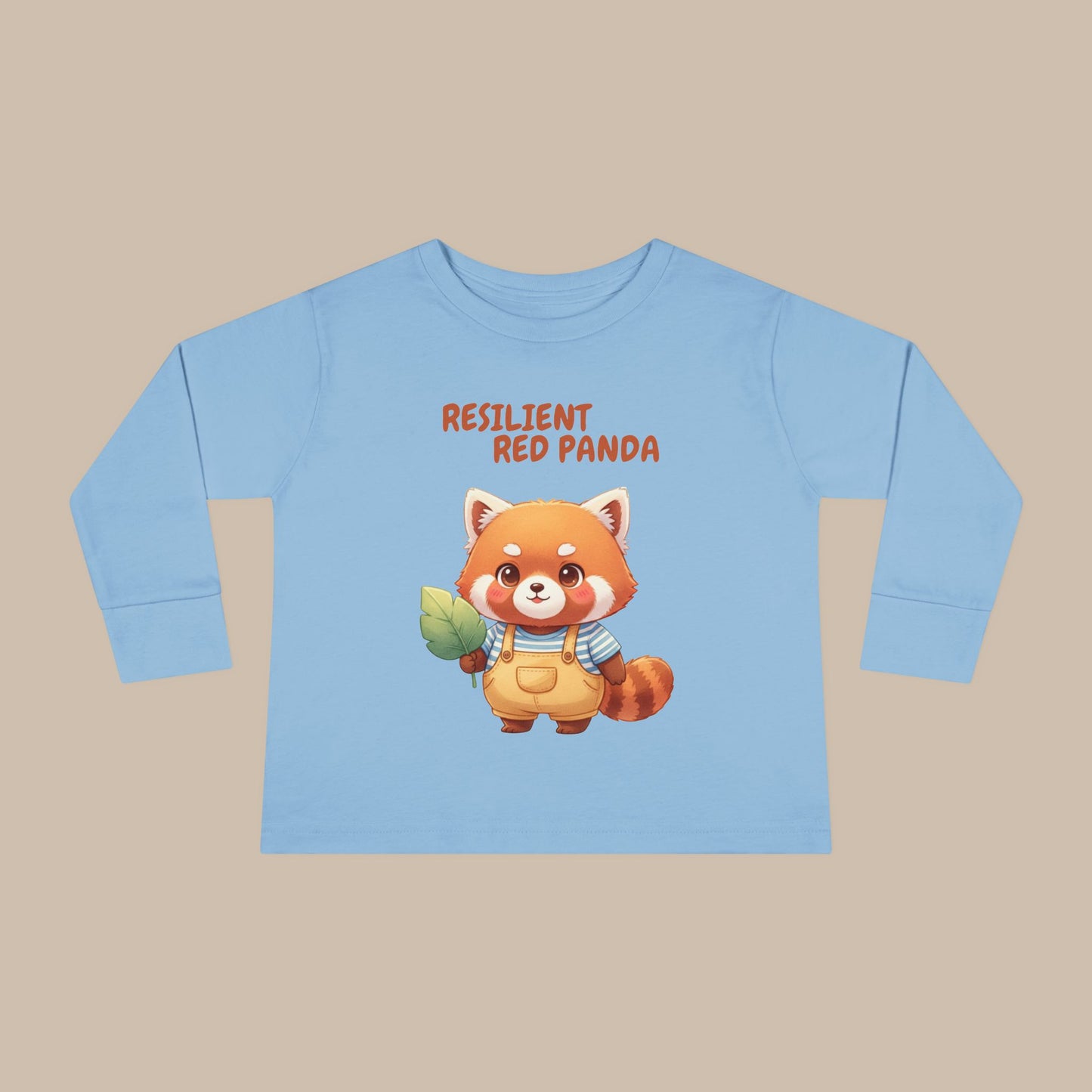 Toddler Long Sleeve Tee - Resilient Red Panda