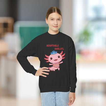Comfy Kids Sweatshirt - Adaptable Axolotl