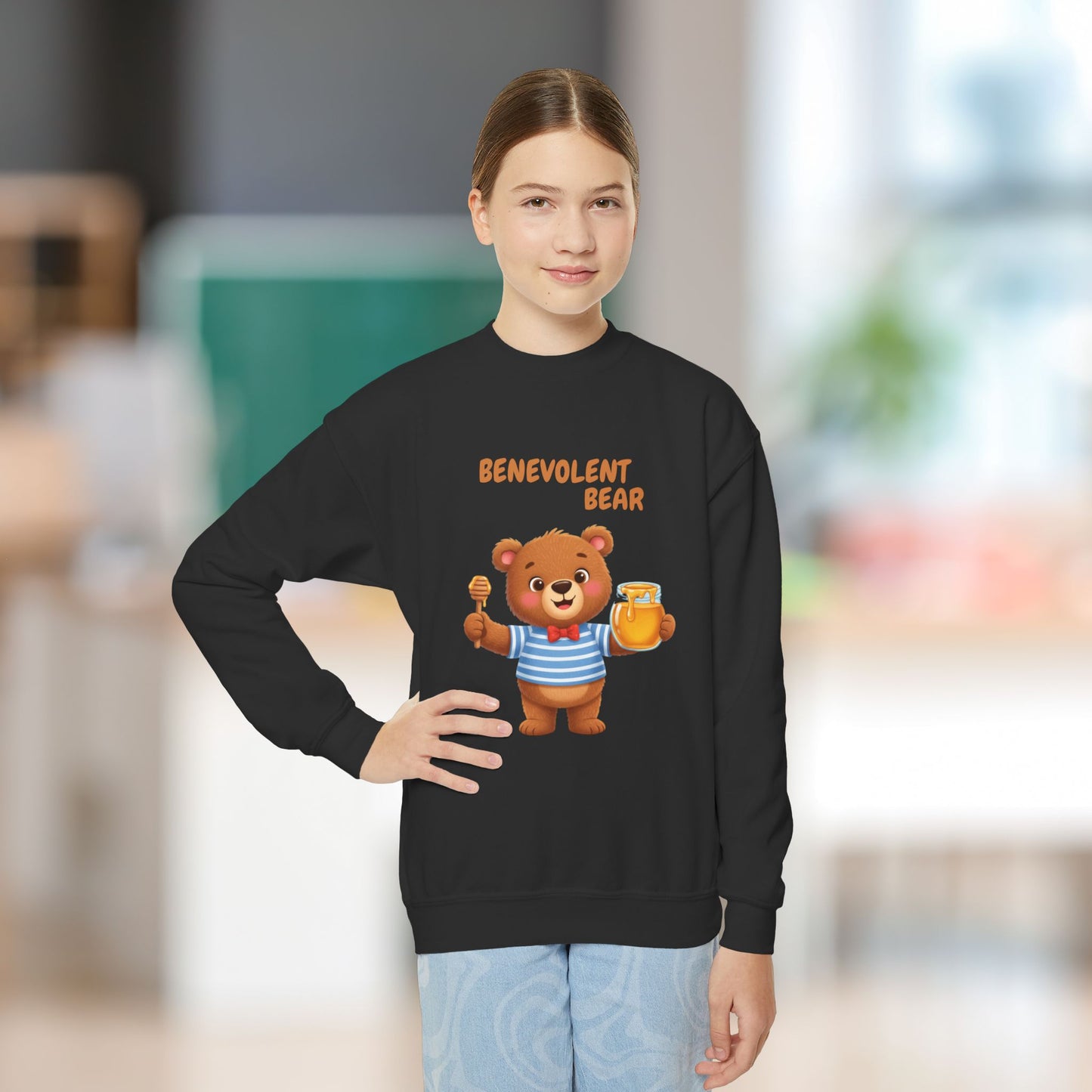 Comfy Kids Sweatshirt - Benevolent Bear