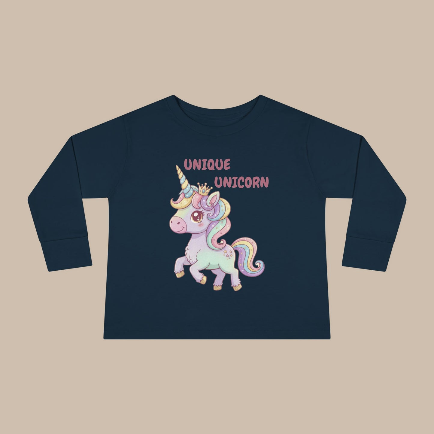 Toddler Long Sleeve Tee - Unique Unicorn