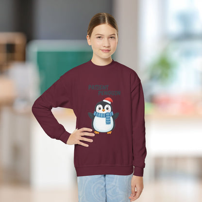 Comfy Kids Sweatshirt - Patient Penguin