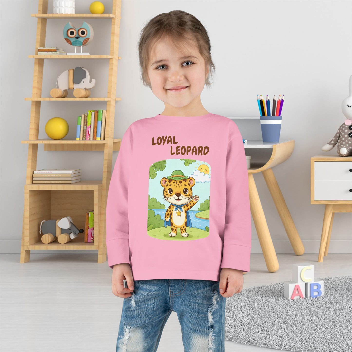 Toddler Long Sleeve Tee - Loyal Leopard