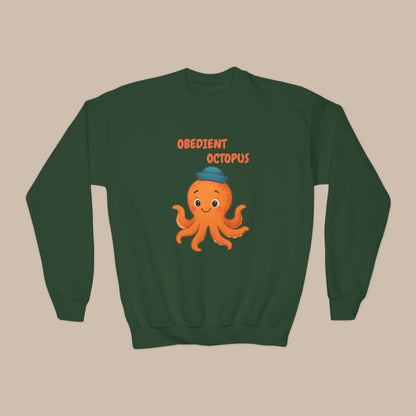 Comfy Kids Sweatshirt - Obedient Octopus