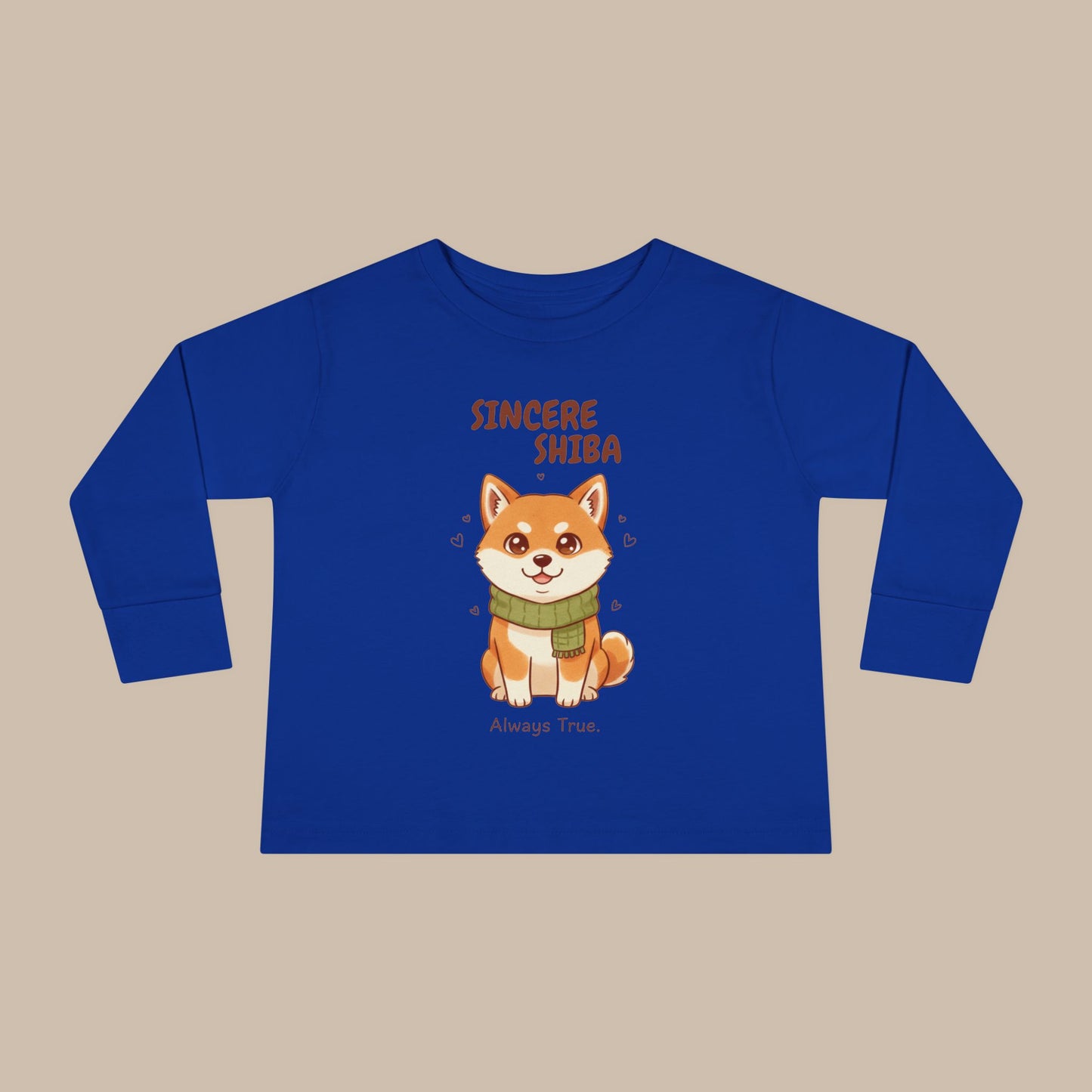 Toddler Long Sleeve Tee - Sincere Shiba - Always True