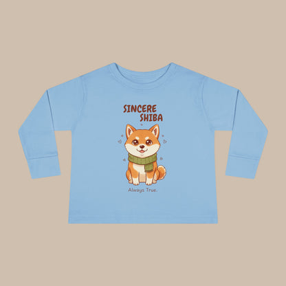 Toddler Long Sleeve Tee - Sincere Shiba - Always True