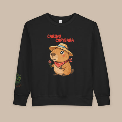Toddler Sweatshirt - Caring Capybara