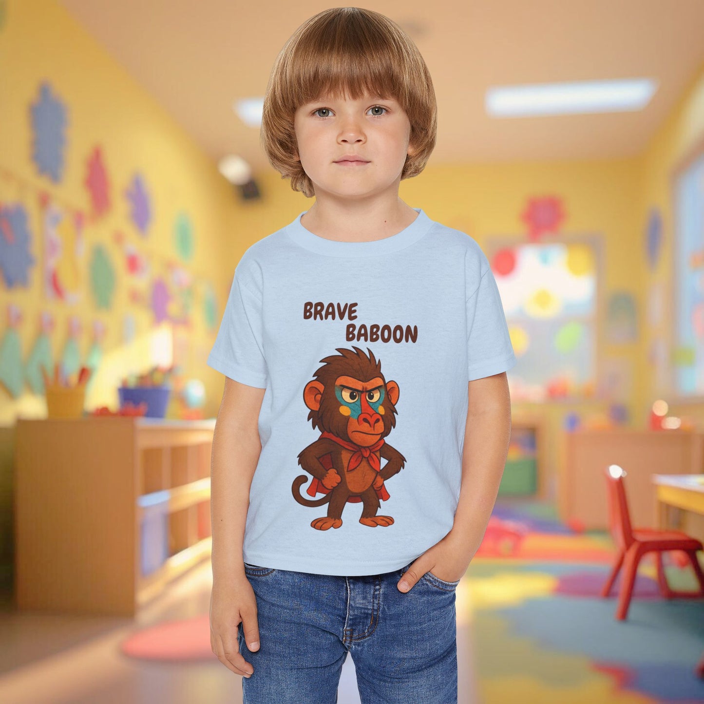 Toddler Tee - Brave Baboon