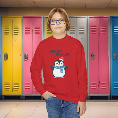 Comfy Kids Sweatshirt - Patient Penguin
