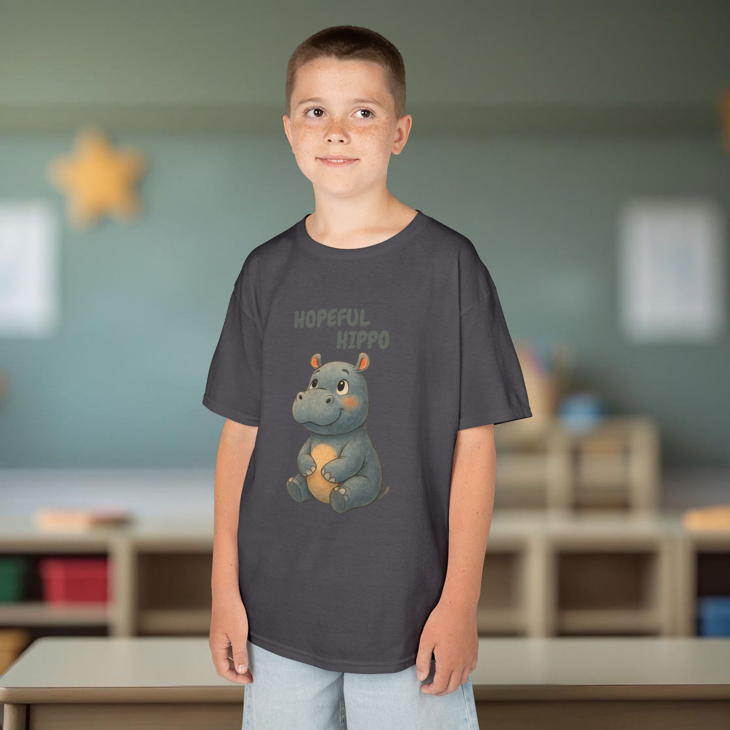 Comfy Kids Tee - Hopeful Hippo