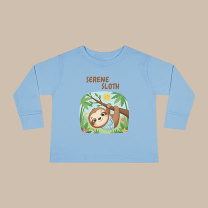Toddler Long Sleeve Tee - Serene Sloth