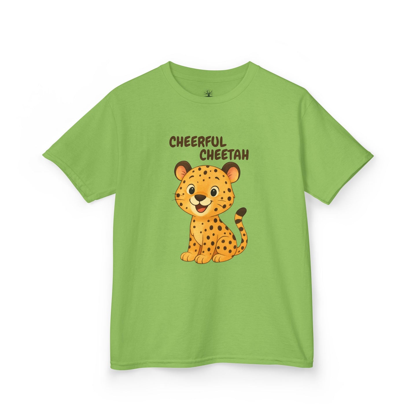 Comfy Kids Tee - Cheerful Cheetah