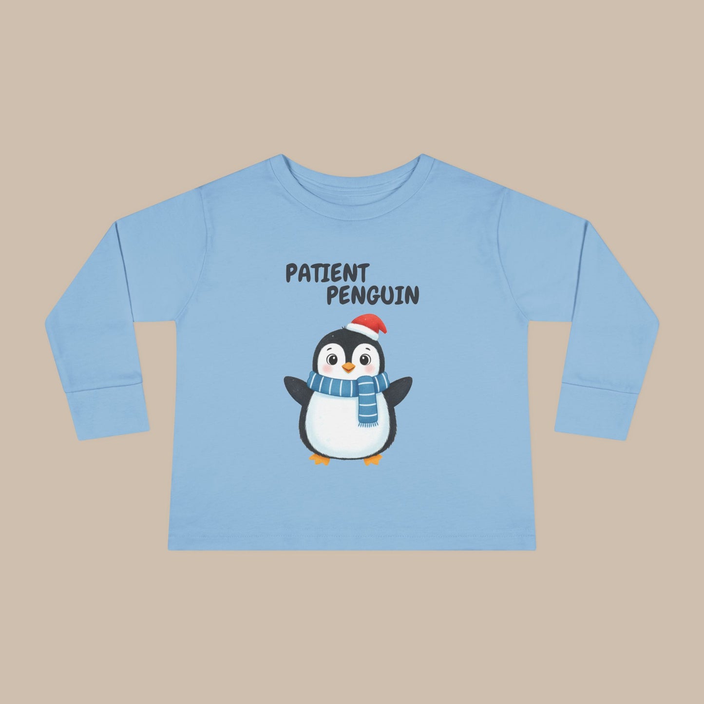 Toddler Long Sleeve Tee - Patient Penguin