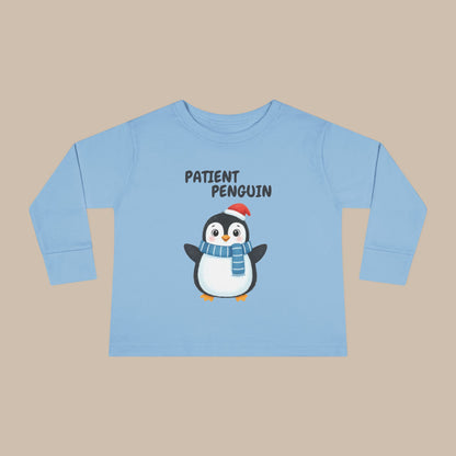 Toddler Long Sleeve Tee - Patient Penguin