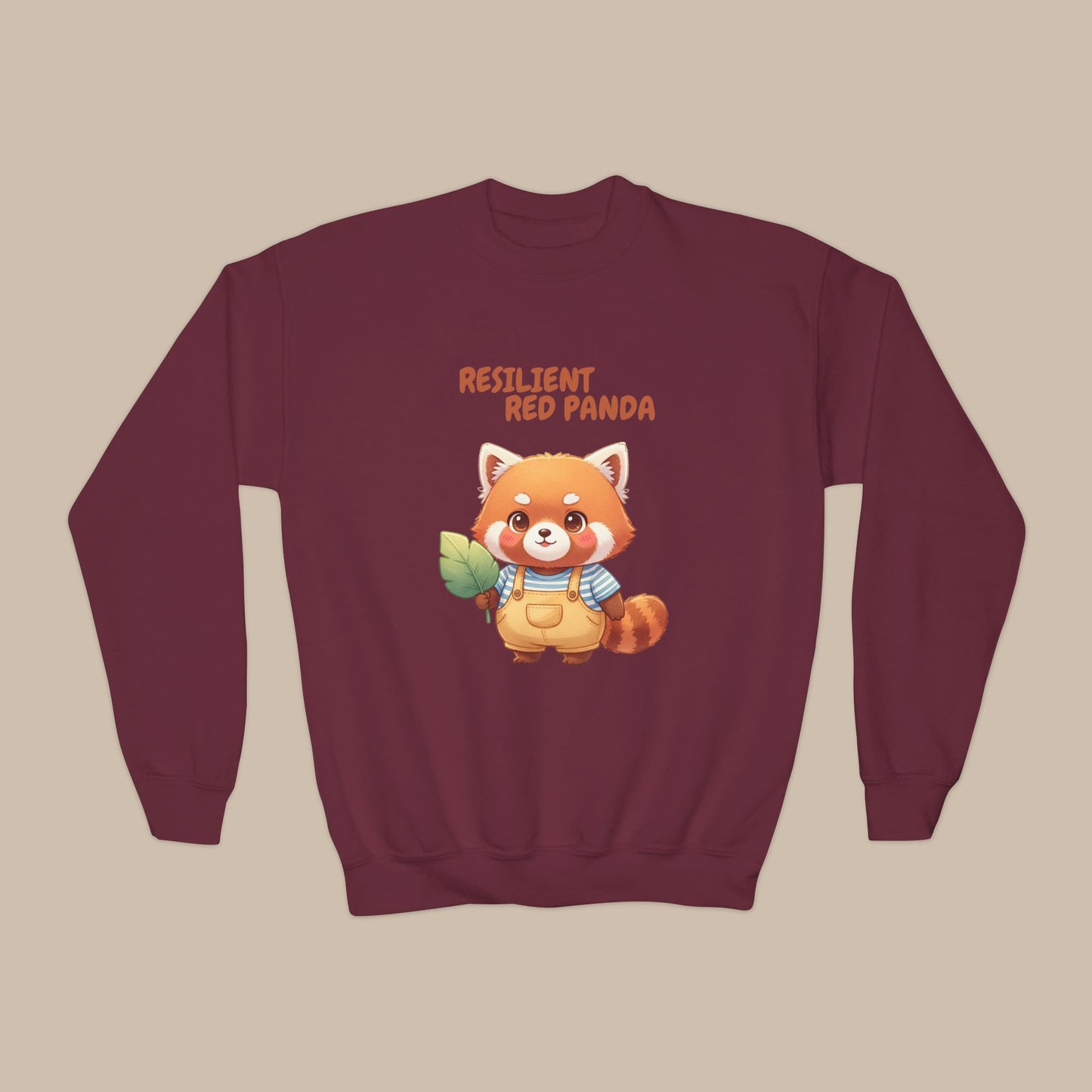 Comfy Kids Sweatshirt - Resilient Red Panda