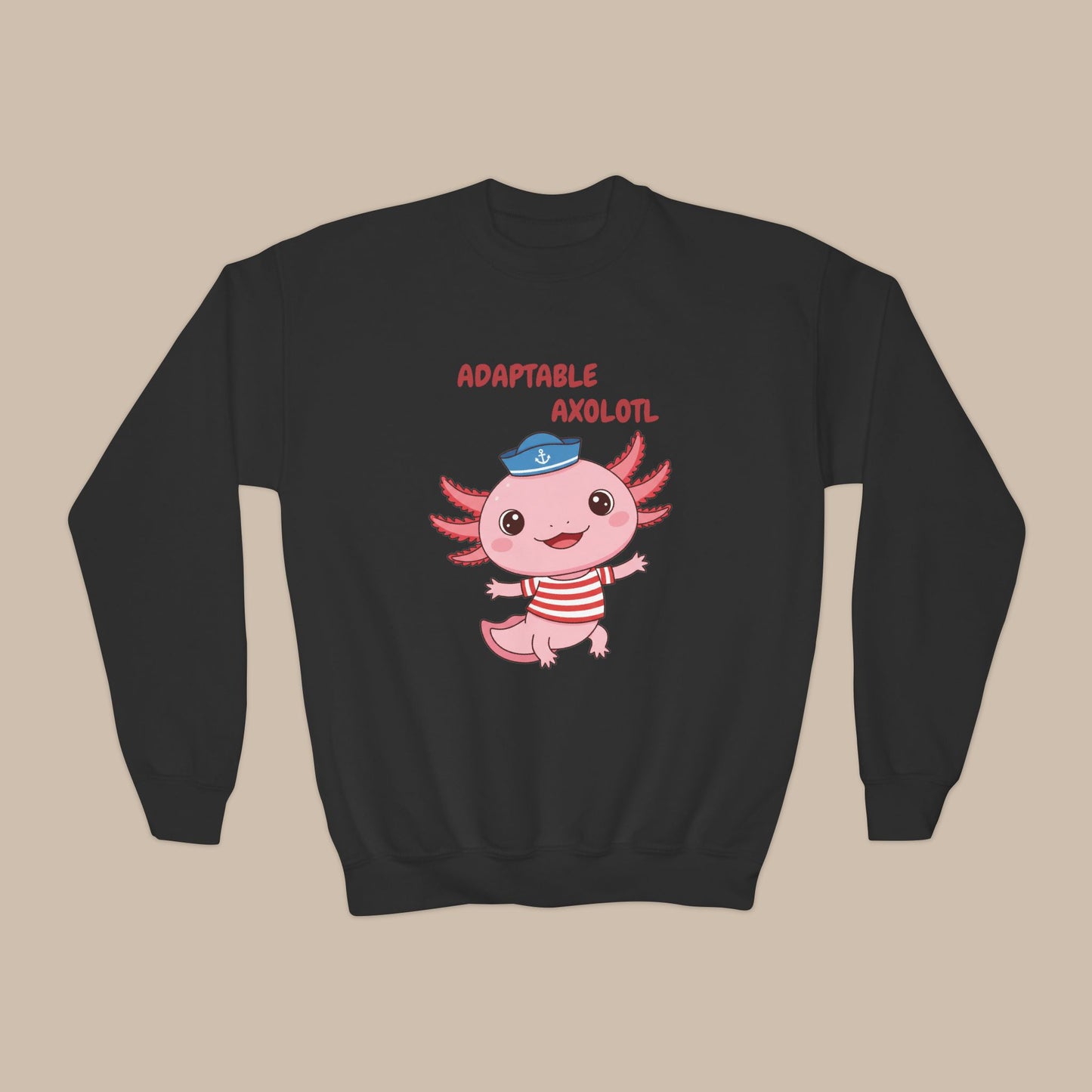 Comfy Kids Sweatshirt - Adaptable Axolotl