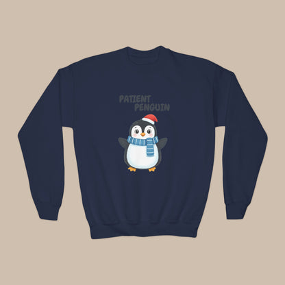 Comfy Kids Sweatshirt - Patient Penguin