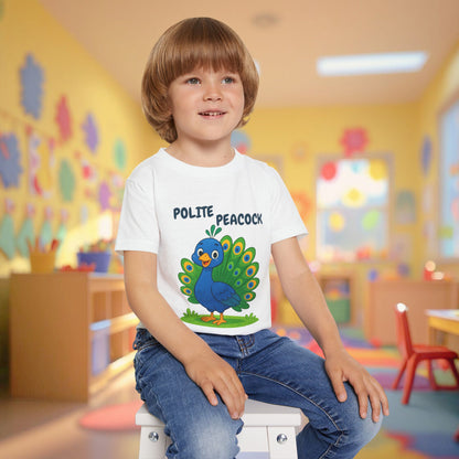 Toddler Tee - Polite Peacock