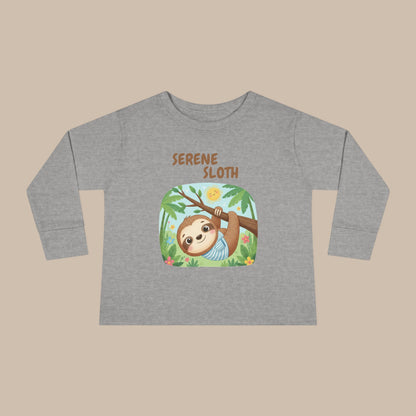 Toddler Long Sleeve Tee - Serene Sloth