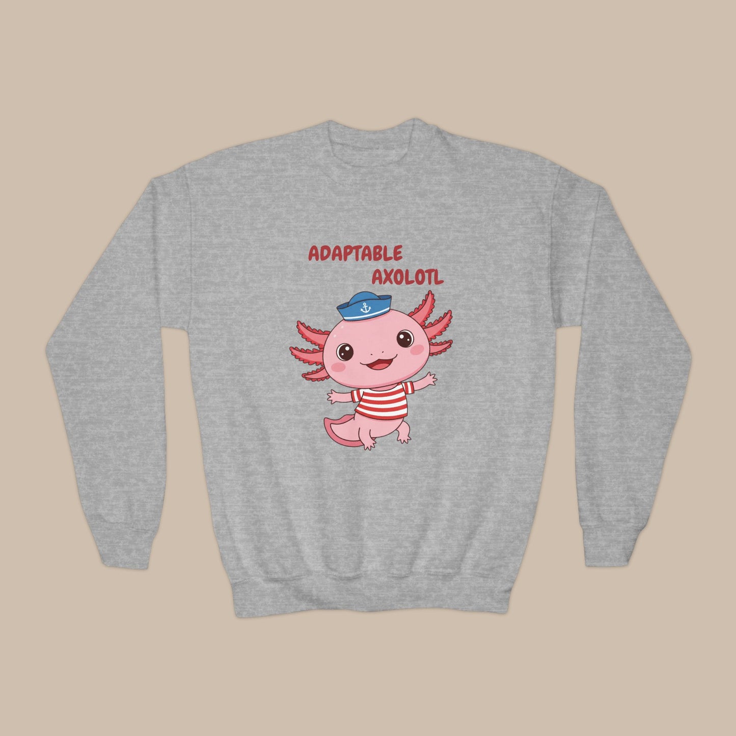 Comfy Kids Sweatshirt - Adaptable Axolotl