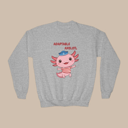 Comfy Kids Sweatshirt - Adaptable Axolotl