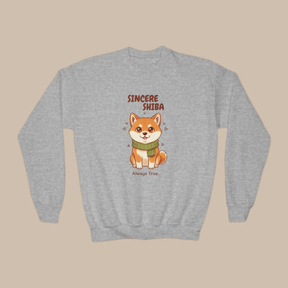 Comfy Kids Sweatshirt - Sincere Shiba - Always True