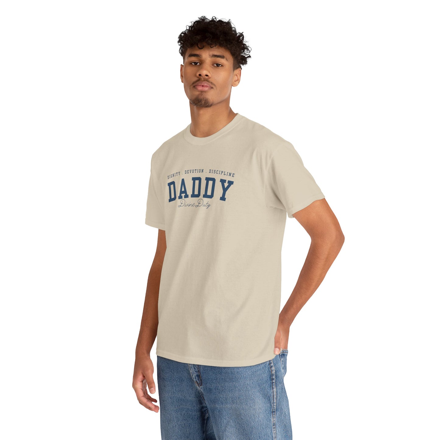 Comfy Cotton Tee - Daddy: Dignity, Devotion, Discipline
