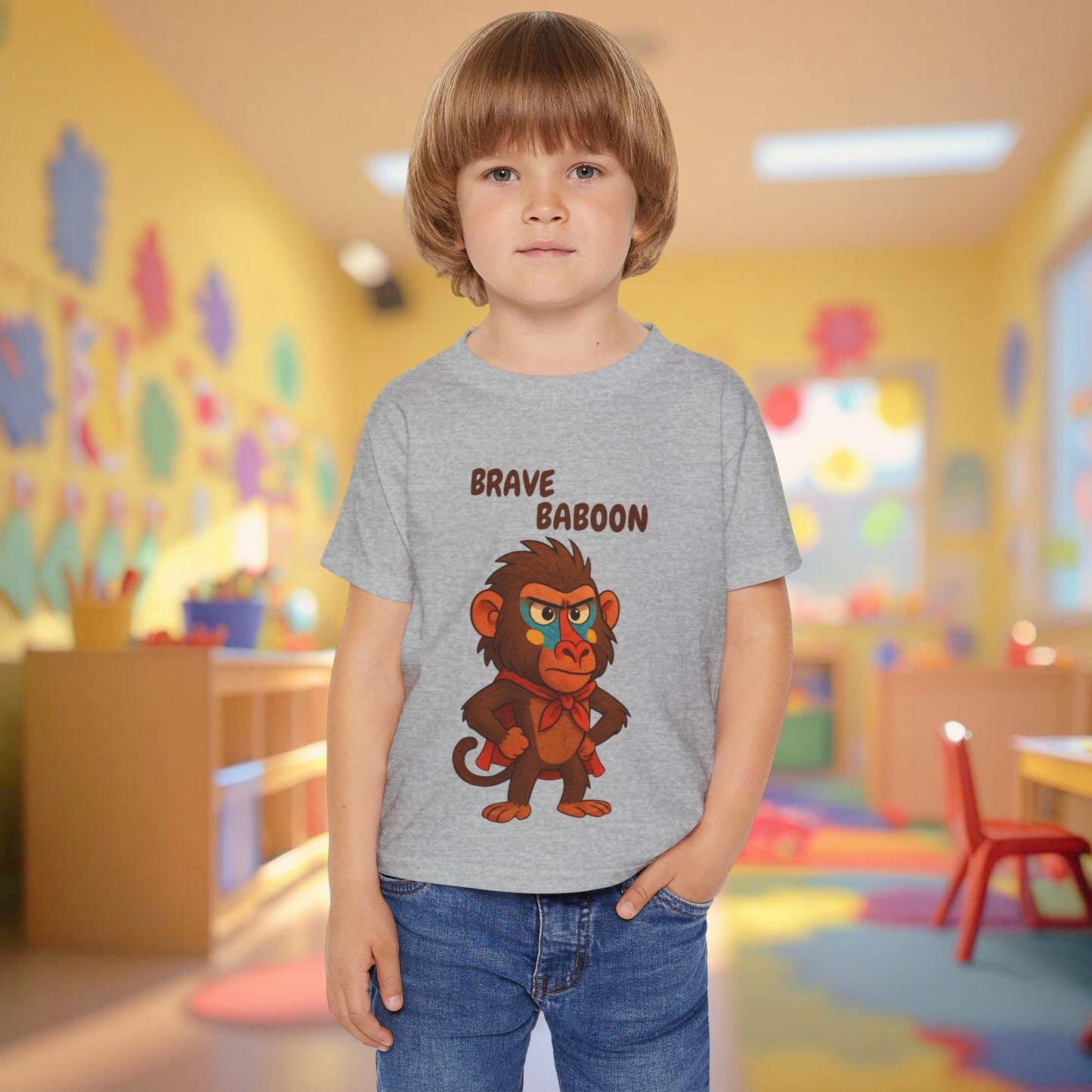 Toddler Tee - Brave Baboon