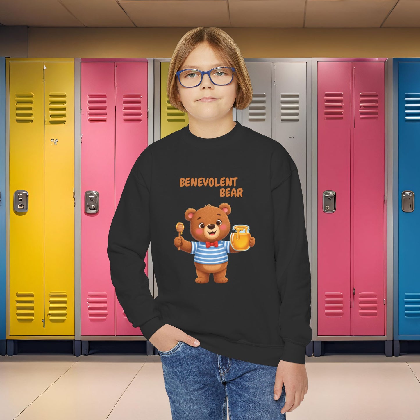 Comfy Kids Sweatshirt - Benevolent Bear