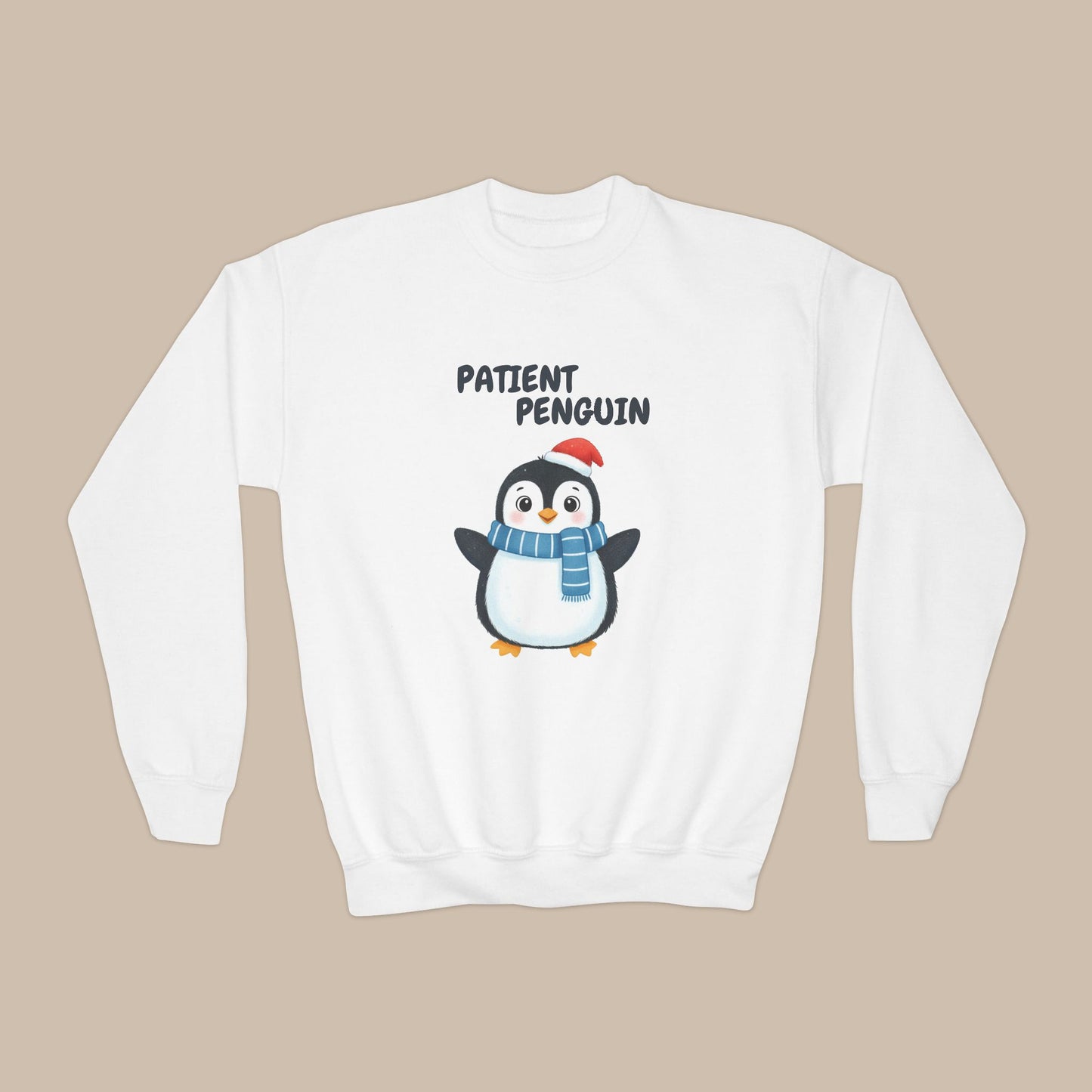 Comfy Kids Sweatshirt - Patient Penguin