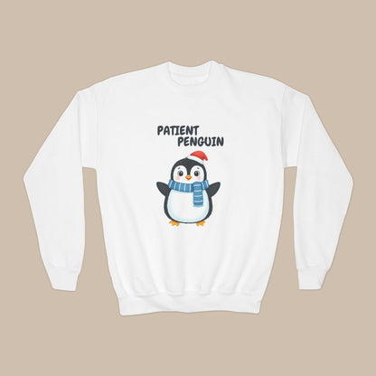 Comfy Kids Sweatshirt - Patient Penguin