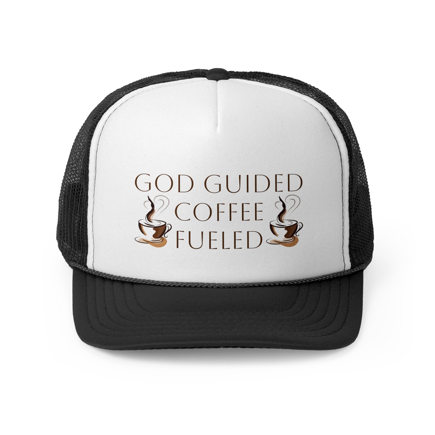 Trucker Cap - God Guided, Coffee Fueled