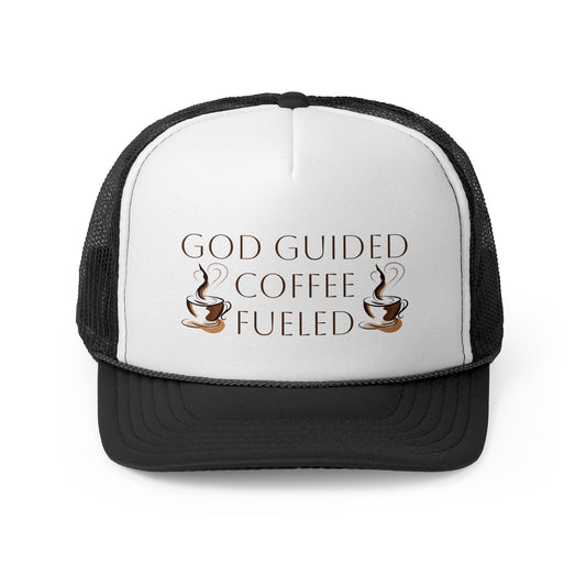 Trucker Cap - God Guided, Coffee Fueled