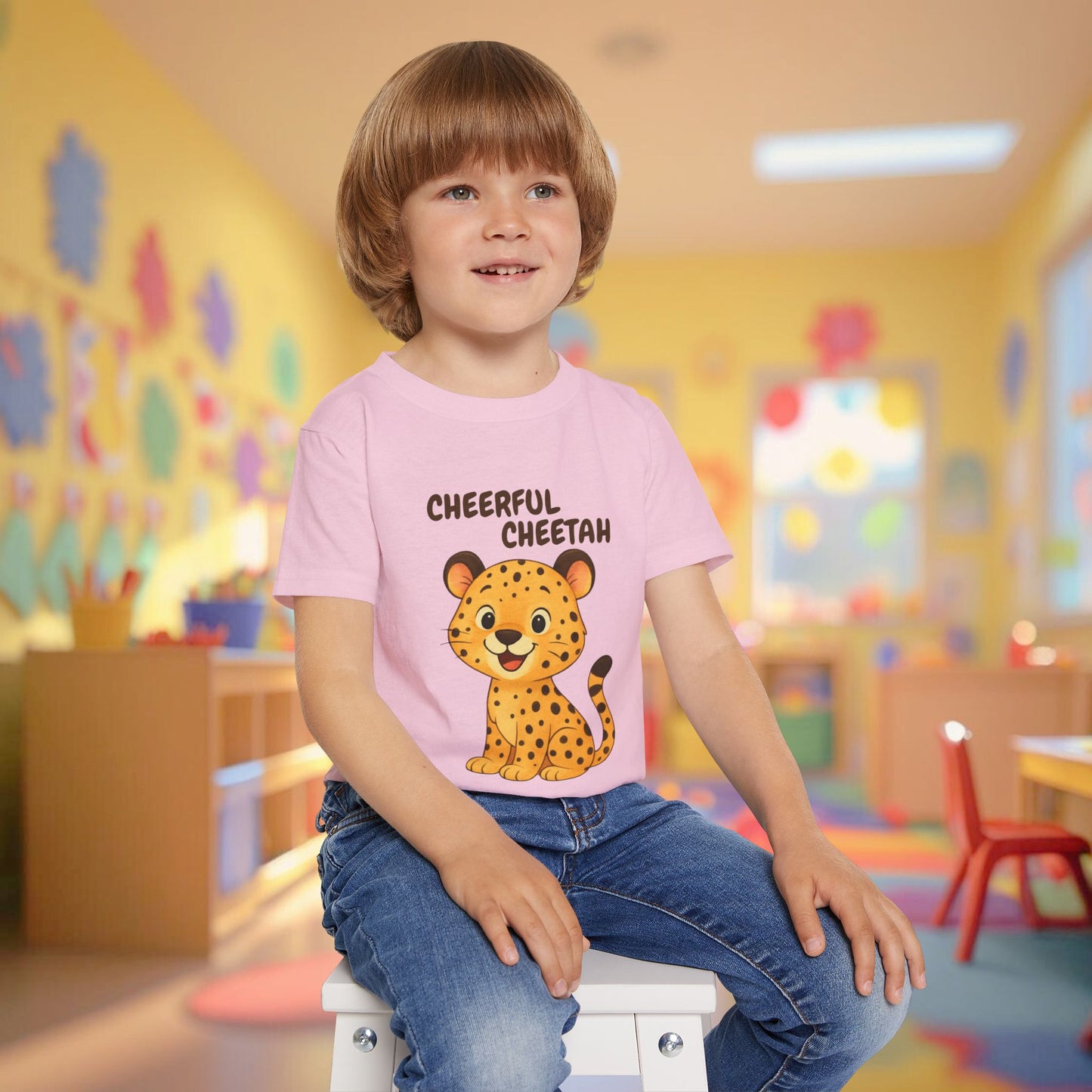 Toddler Tee - Cheerful Cheetah