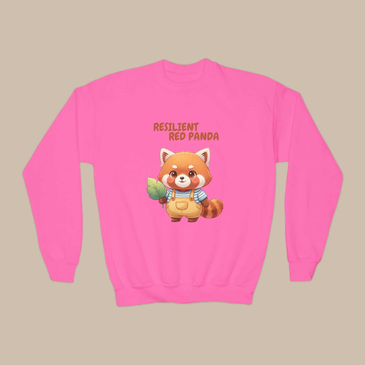 Comfy Kids Sweatshirt - Resilient Red Panda