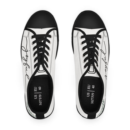 Women's Low Top Sneakers - Joy Gives Us Wings to Fly