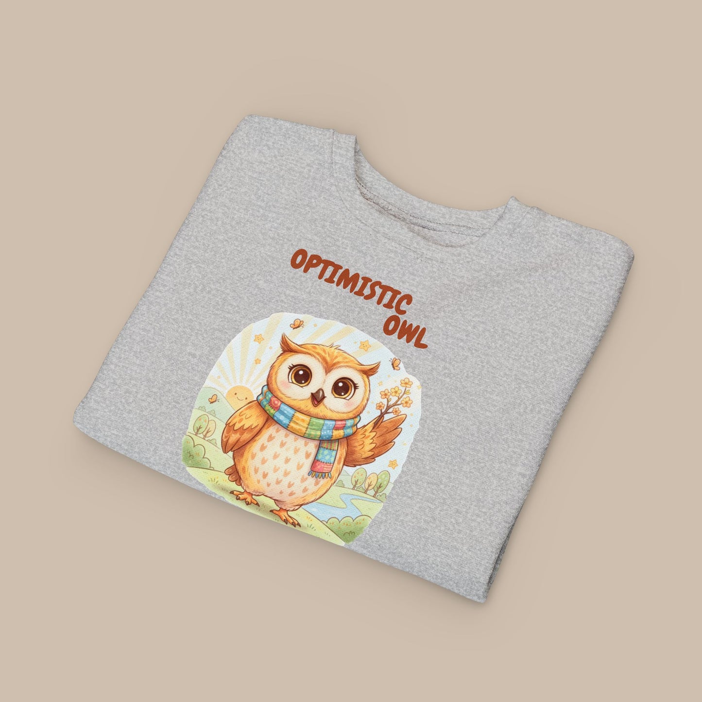Toddler Sweatshirt - Optimistic Owl
