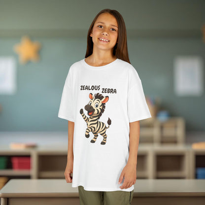 Comfy Kids Tee - Zealous Zebra