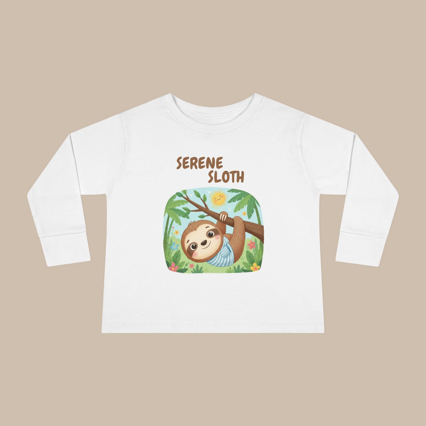 Toddler Long Sleeve Tee - Serene Sloth