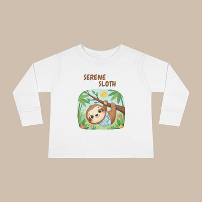 Toddler Long Sleeve Tee - Serene Sloth