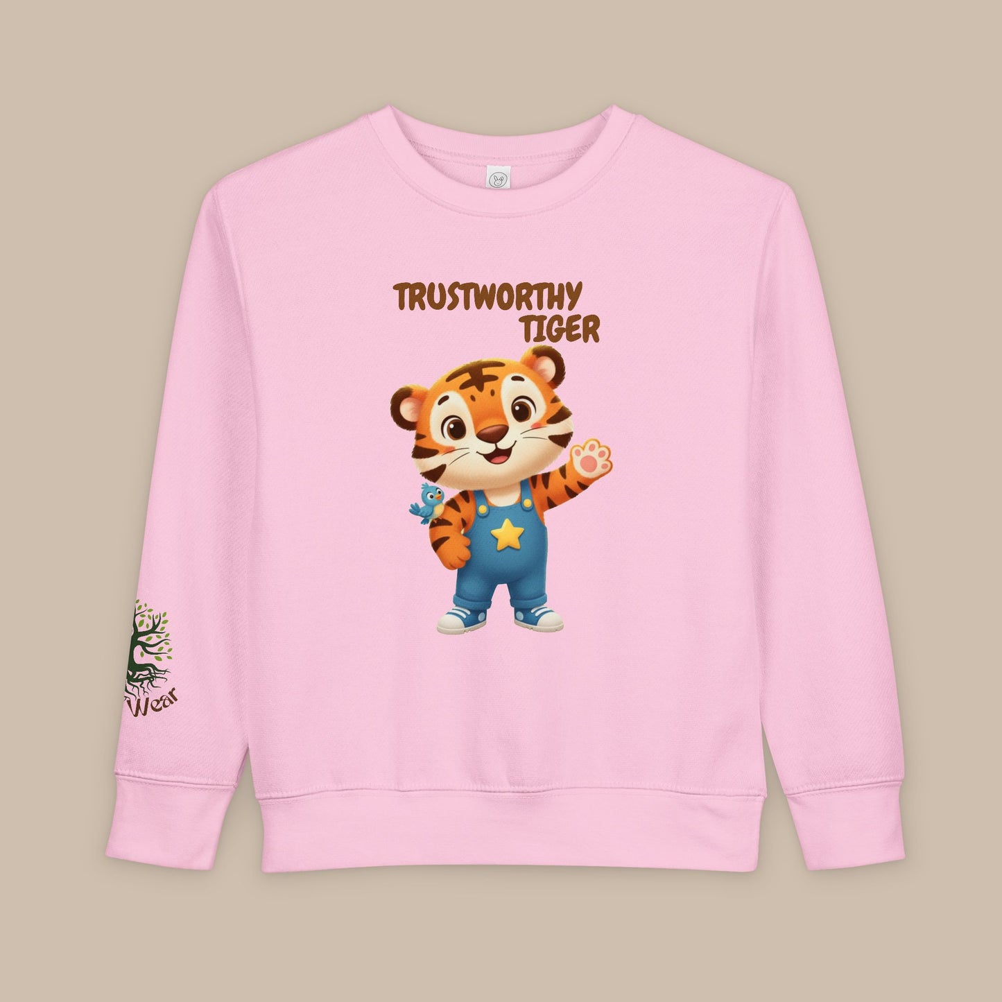 Toddler Sweatshirt - Trustworthy Tiger